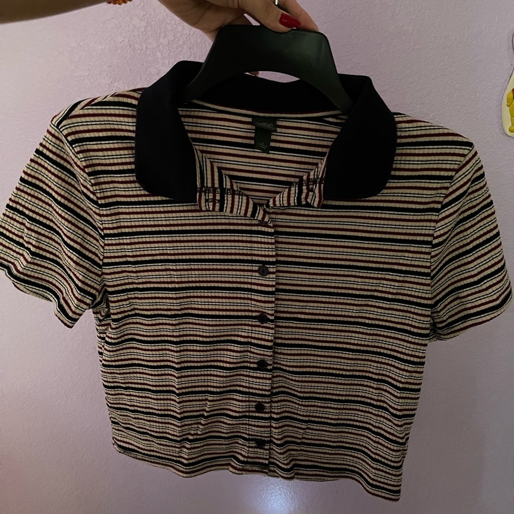 Target stripped slightly cropped in size S worn one time !
